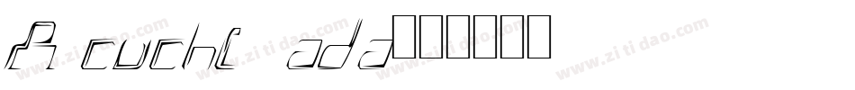 A cuchillada字体转换